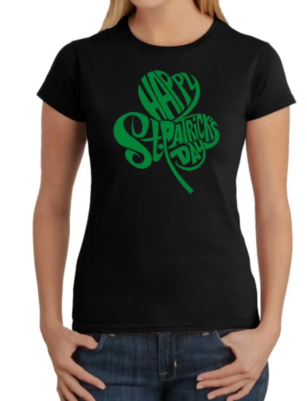 LA Pop Art Women's St Patrick's Day Short Sleeve T-shirt M